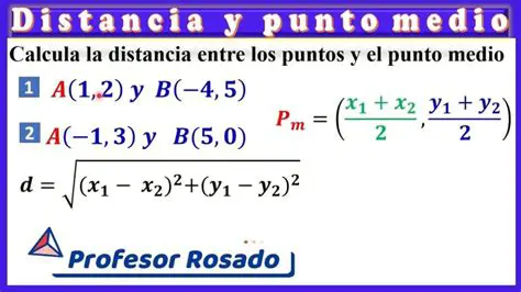 Encontrando la Distancia entre Puntos Medios