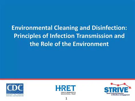 Environmental cleaning and disinfection