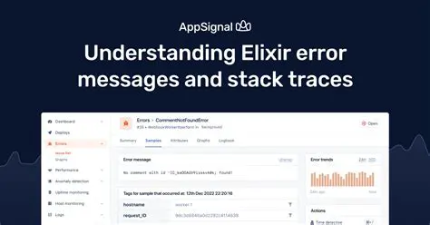 Error Messages and Stack Traces