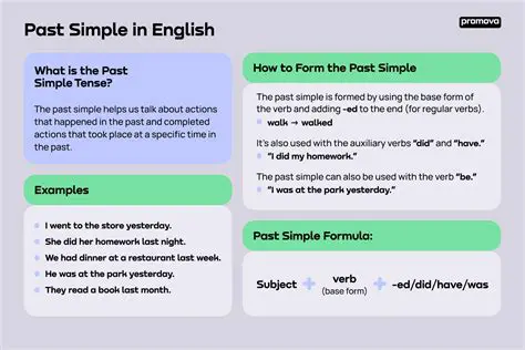Examples of the Simple Past Form