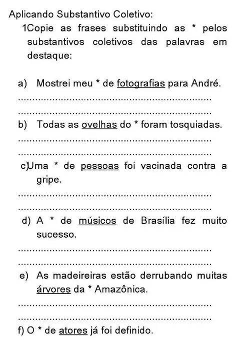 Exemplos de Frases com Substantivos Coletivos