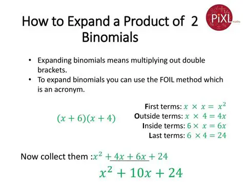 Expanding the Product of Two Binomials