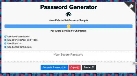Features of a Free Password Generator