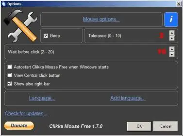Features of Clikka Mouse Free