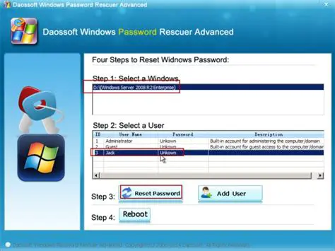 Features of Daossoft Password Rescuer Personal Edition
