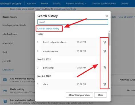 Features of Delete History