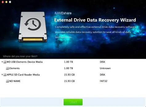 Features of IUWEshare External Drive Data Recovery Wizard