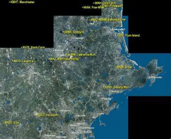 Features of MegaSceneryEarth Massachusetts Charts