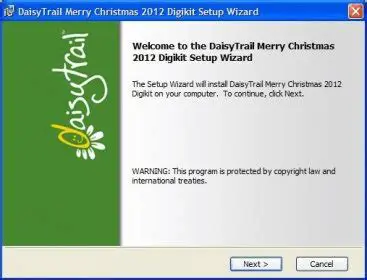 Features of the DaisyTrail Serif Christmas Card 2009 Digikit