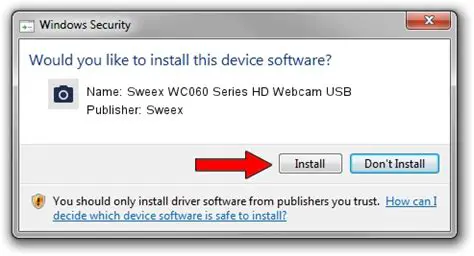 Features of the Sweex WC060 Series Driver