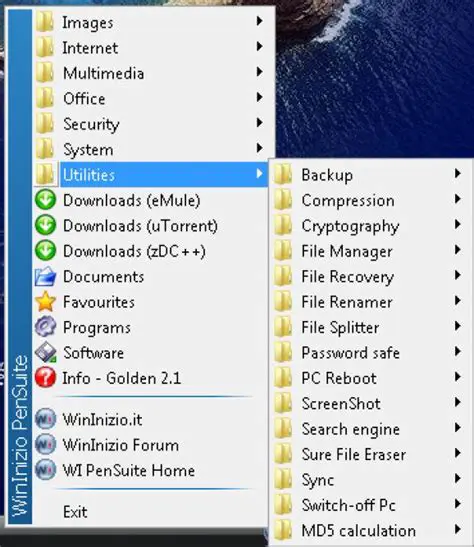Features of WinInizio PenSuite Golden Edition