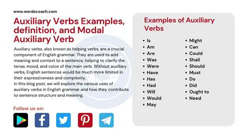 Focus on the auxiliary verb