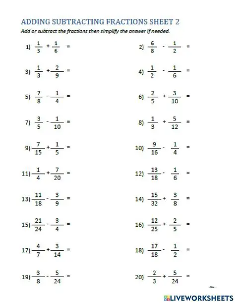 Frequently Asked Questions about Fractions