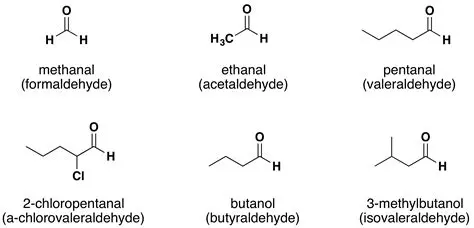 General Formulas for Aldehydes and Ketones