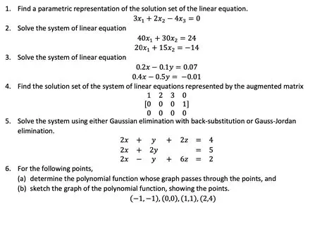 Graphical Representation of the Solution Set