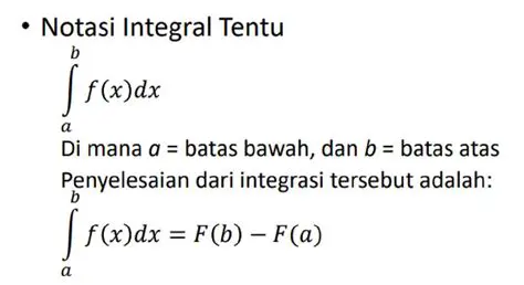 Hasil Integral dari Fungsi Konstan