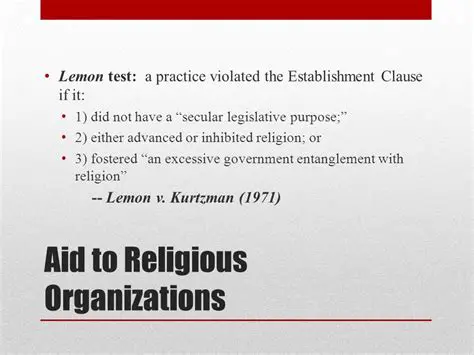 Have a secular legislative purpose