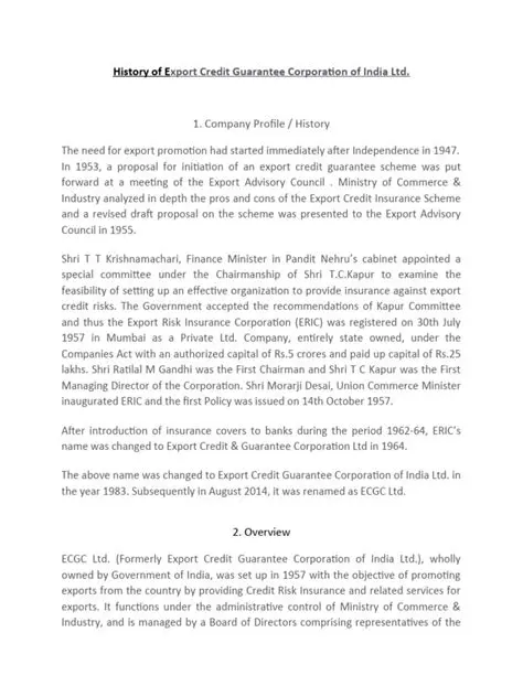 History of the Credietverband Guarantee Institute