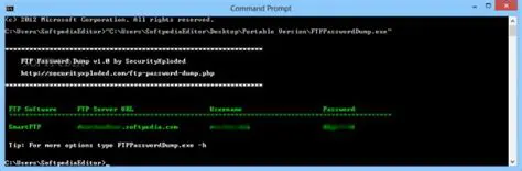 How FTP Password Dump Works