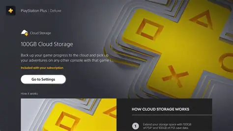 How PlayStation Plus Cloud Storage Works