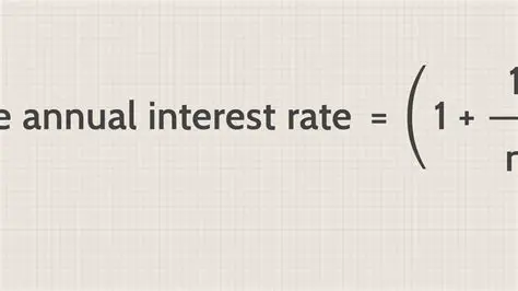 Identifying the Annual Interest Rate