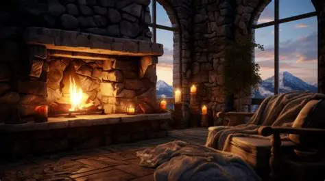 Immersive 3D Fireplace Experience