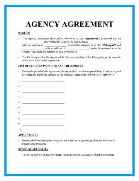 Implications of the Agency Agreement