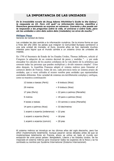 Importancia de las Unidades Correctas