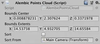 Importing Alembic Point Cloud