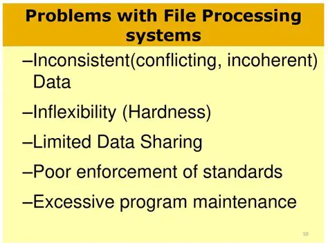 Inconsistent file structures