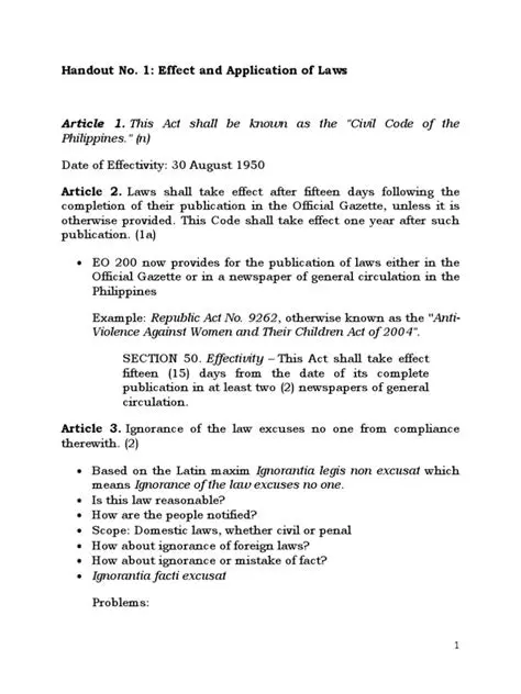 Incorrect Application of Laws