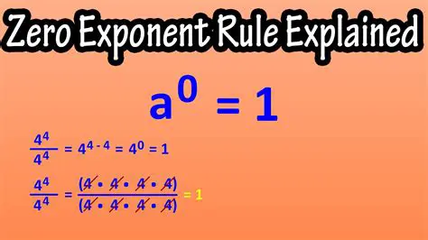 Incorrectly applying the zero exponent rule