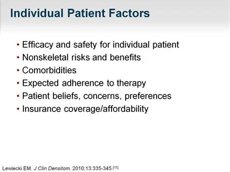 Individual patient factors