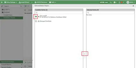 Installation target not selected