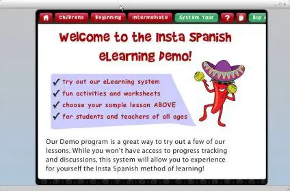 Introduction to Insta Spanish Desktop eLearning Application