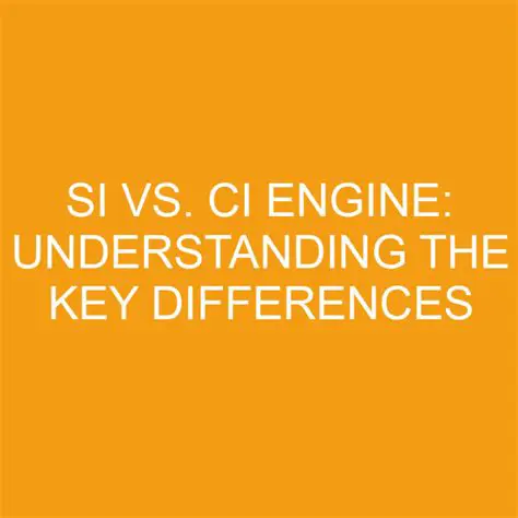 Key Differences between CI and SI