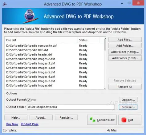 Key Features of Advanced DWG to PDF Workshop