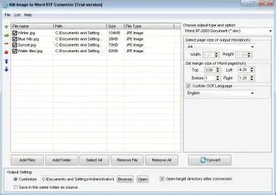 Key Features of Ailt Image to Word RTF Converter