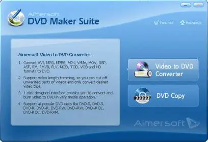 Key Features of Aimersoft DVD Maker Suite