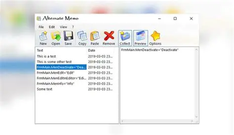 Key Features of Alternate Memo
