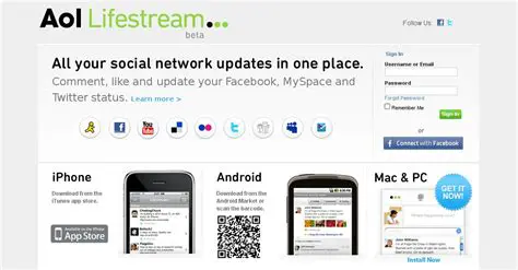Key Features of AOL Lifestream