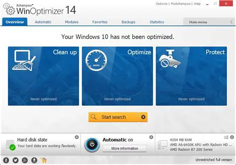 Key Features of Ashampoo WinOptimizer 14