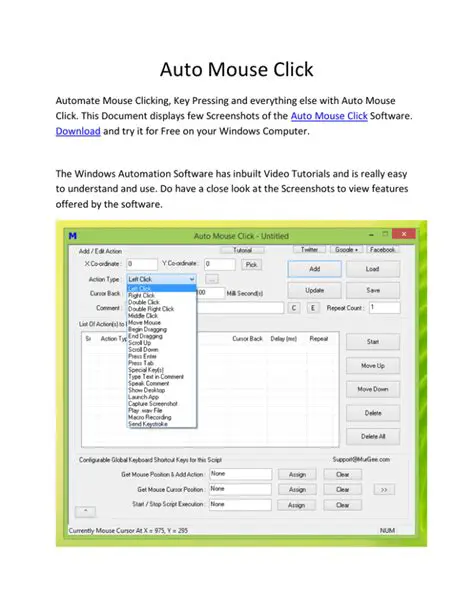 Key Features of Auto Mouse Click
