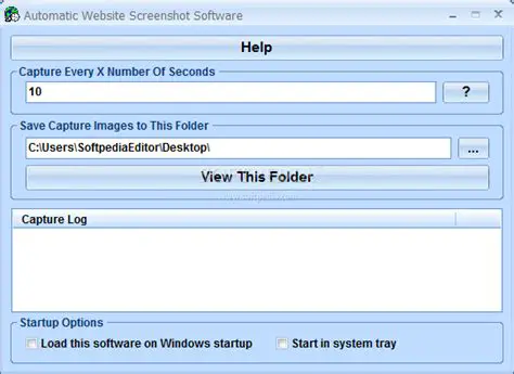 Key Features of Automatic Website Screenshot Software