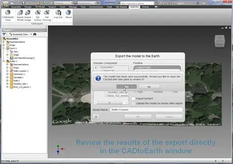 Key Features of CADtoEarth for Autodesk Inventor