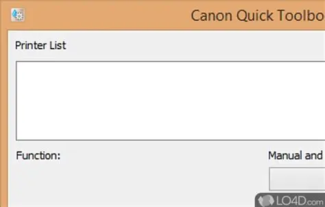 Key Features of Canon Quick Toolbox