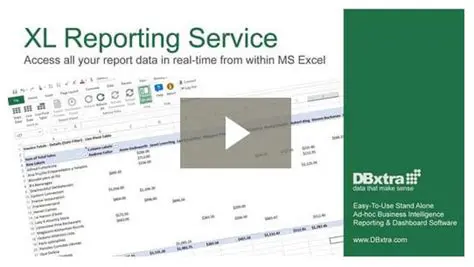 Key Features of DBxtra XL Reporting Service