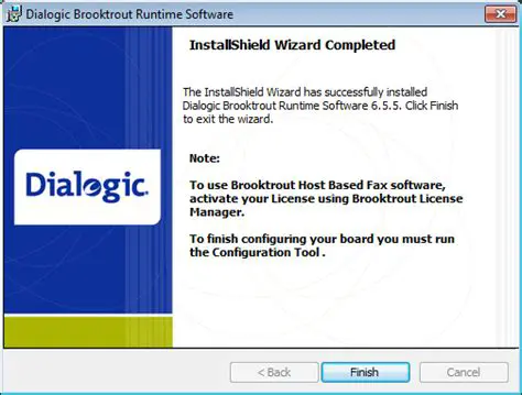 Key Features of Dialogic Brooktrout Runtime Software