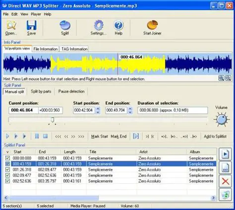 Key Features of Direct MP3 Splitter