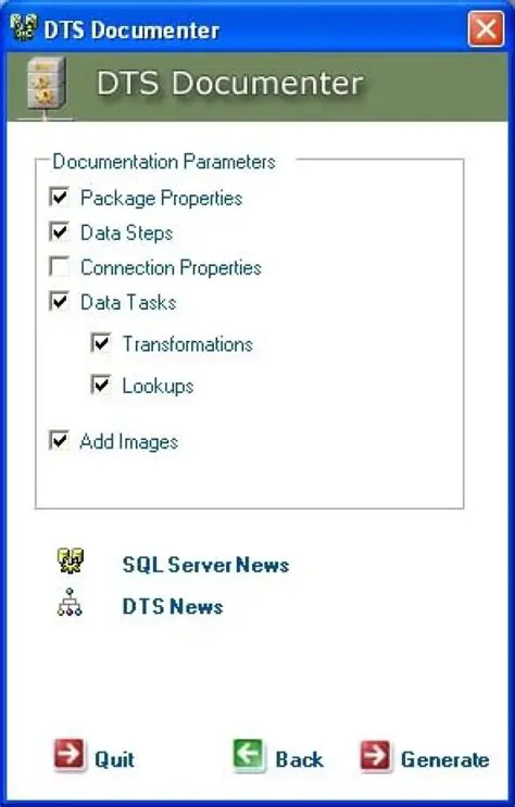 Key Features of DTS Documenter